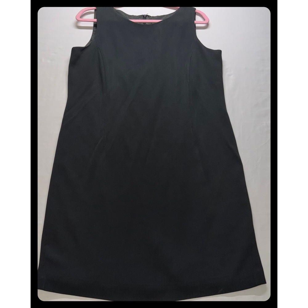 Alex Garfield Dress Women 12P Black Sleeveless Sheath LBD Career
